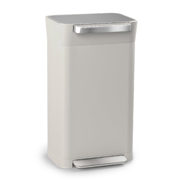 Poubelle / presse poubelle blanche 60 lt 