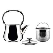 ALESSI 
Kaldor / Teekanne "CHA" 
Edelstahl 