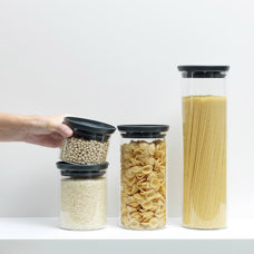 Bidon en verre empilable 1.9lt 