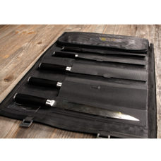 Poche porte-couteaux en similicuir pour 5 couteaux