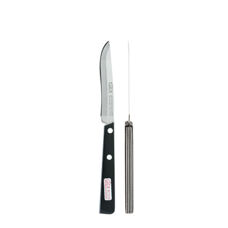 Rüstmesser 
schwarz/weiss 10 cm 