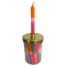 Kerzen im Glas mit Kerzenständer
20Stk.