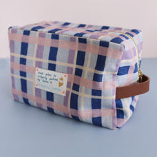 Necessaire Check Multi klein