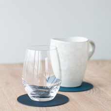 Glas Untersetzer
dunkelblau/petrol rund 10cm