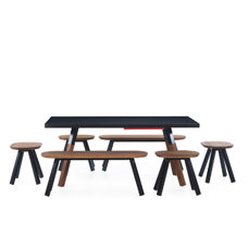 Bank schwarz 120 cm
2er Set