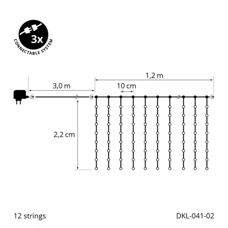 LED Vorhang Engelshaar 1.2m
