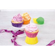 Paper baking tins colourful big 100 pcs.