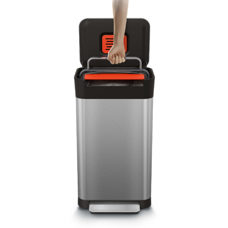 Poubelle / poubelle presse chrome 60 lt