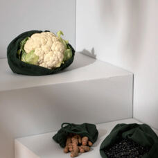 Stoffbeutel Food 
3er Set, grün 