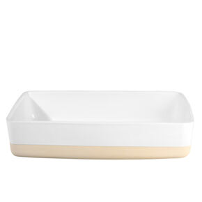Auflaufform weiss/beige 
36.0 x 26.0 cm 