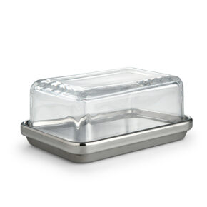 Butterdose mit Glasdeckel 