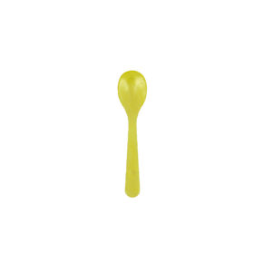 Cuillère à oeufs verre acrylique jaune 