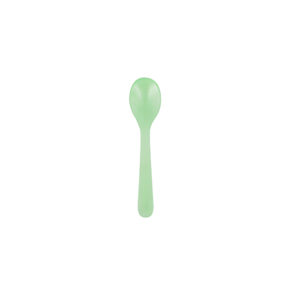 Cuillère à oeuf en verre acrylique vert pomme 