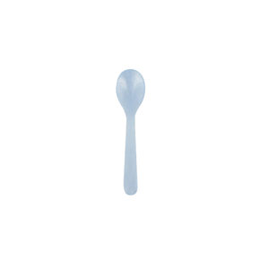 Cuillère à oeuf en verre acrylique bleu clair 
