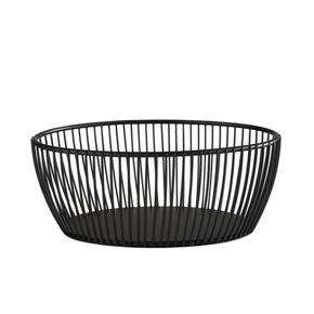 Korb oval schwarz
24 cm 