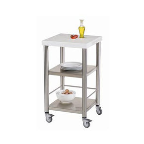 Küchenwagen Corian weiss 
50 x 50 