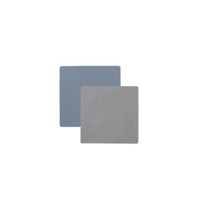 Dessous de verre
bleu clair/gris clair carré 10x10 