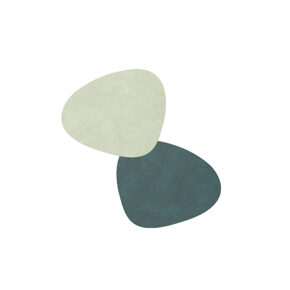 Dessous de verre
courbe vert foncé/vert clair 11x13 