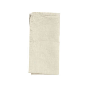 Serviette de table en tissu lin
beige 