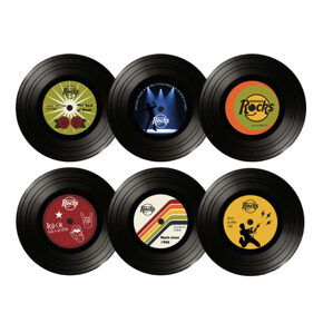 Glasuntersatz Vinyl Musik 