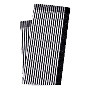 Torchon de cuisine, rayures noires 