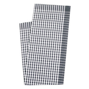 Torchon de cuisine, carreaux petit gris 