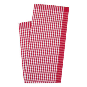 Torchon de cuisine, carreaux petit rouge 