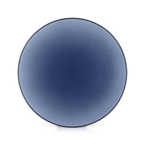 Assiette plate bleue 28 cm 