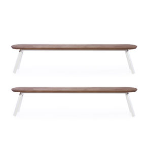 Banc blanc 220cm
Set de 2pcs 