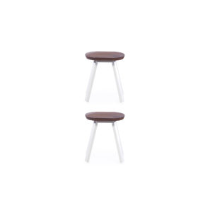 Tabouret blanc 50 cmLot de 2 