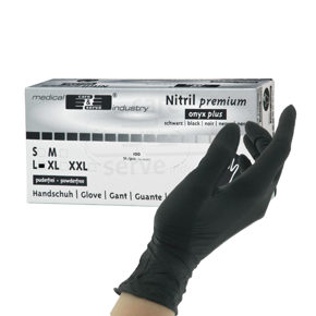 Handschuhe Nitril 
schwarz L 