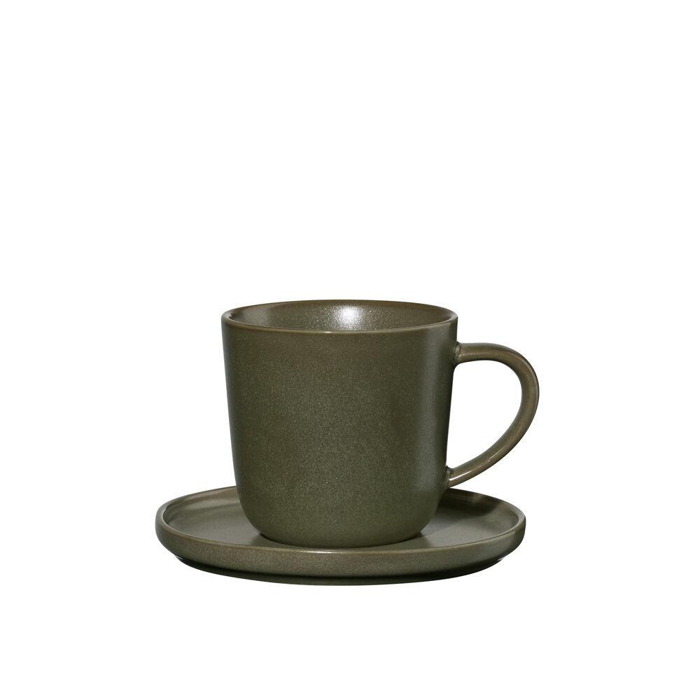 Espressotasse mit Unterteller
olive Espressotasse mit Unterteller
olive