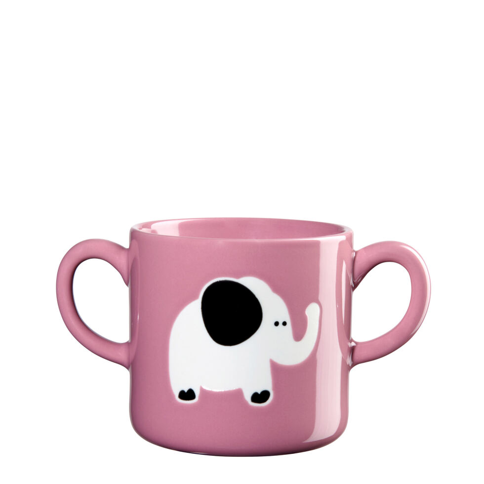 Henkelbecher lila,
Elefant Henkelbecher lila,
Elefant