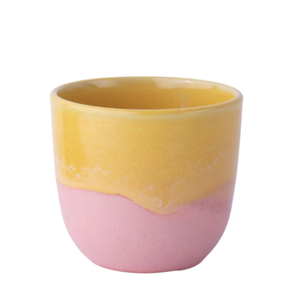 Becher Gelb/Rosa Becher Gelb/Rosa