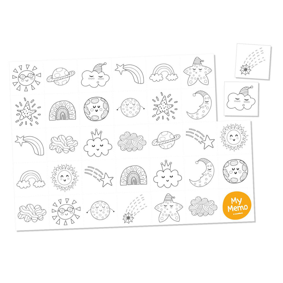 Placemat block
Memo coloring 