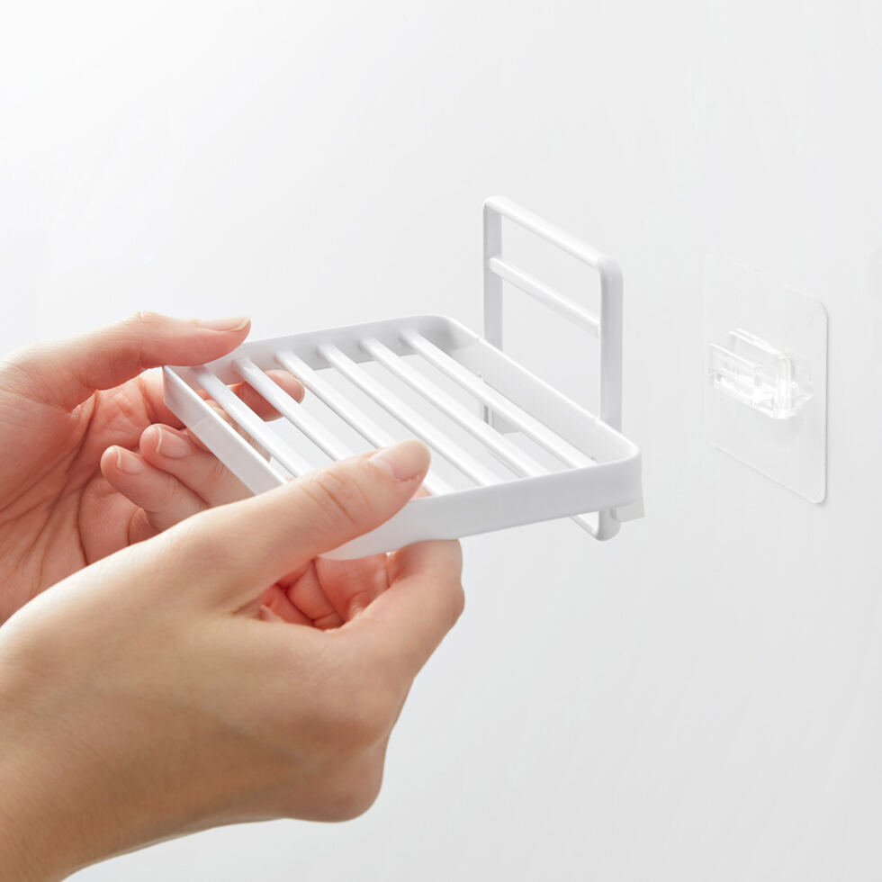 Stick-on soap dish
white 
