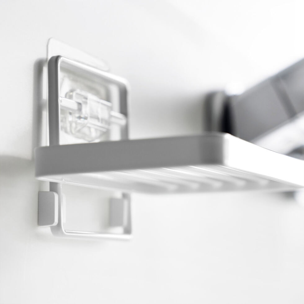 Stick-on soap dish
white 