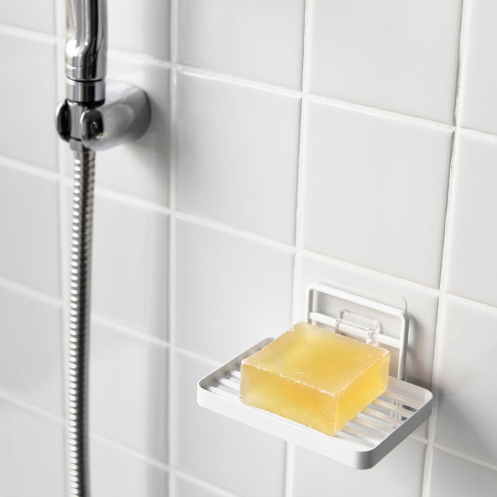 Stick-on soap dish
white 