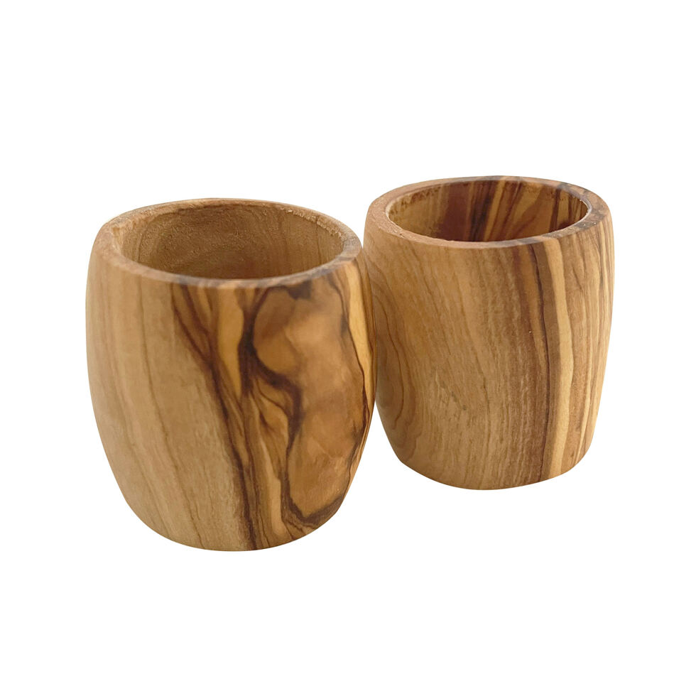 Rond de serviette, set de 4
Bois d'olivier 