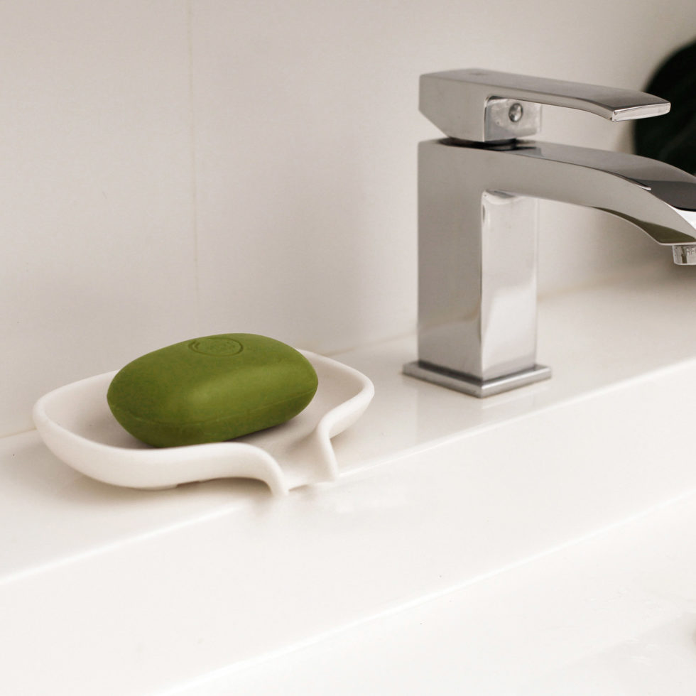 Soap dish white big 