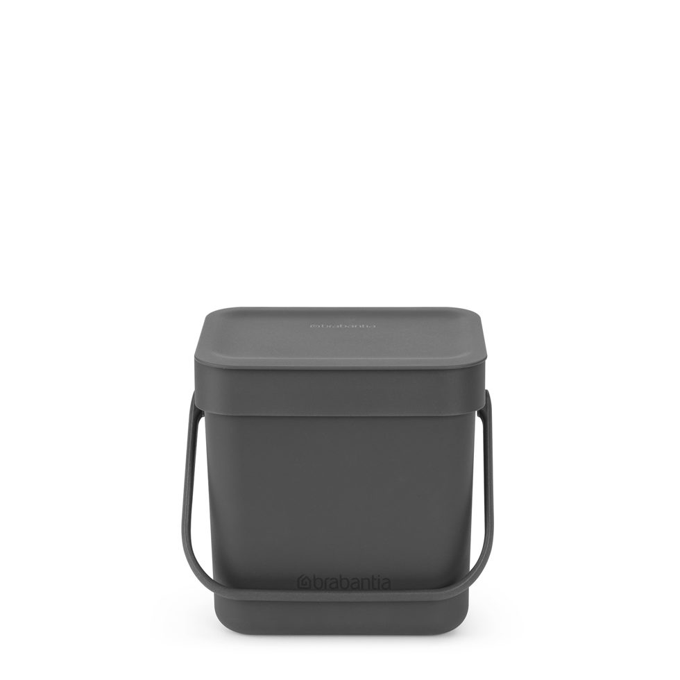 Waste bin Sort & Go grey 3lt Waste bin Sort & Go grey 3lt