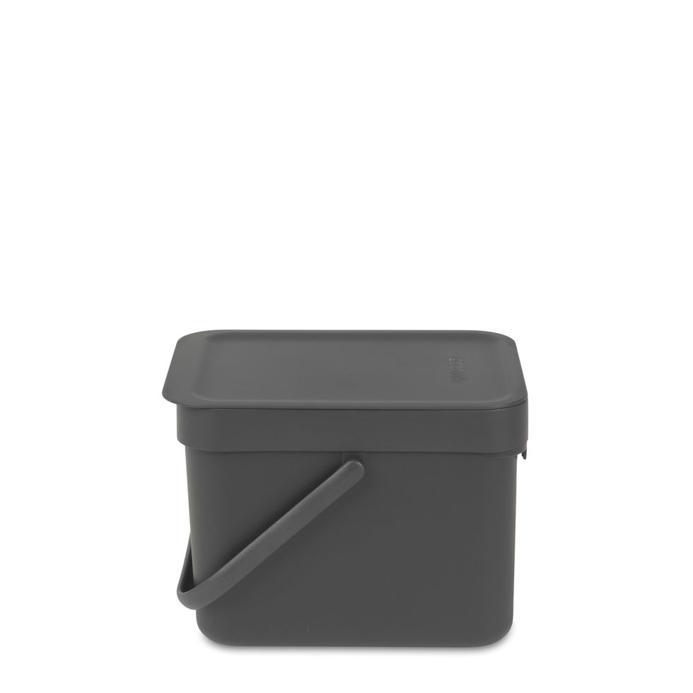 Waste bin Sort & Go grey 6lt Waste bin Sort & Go grey 6lt