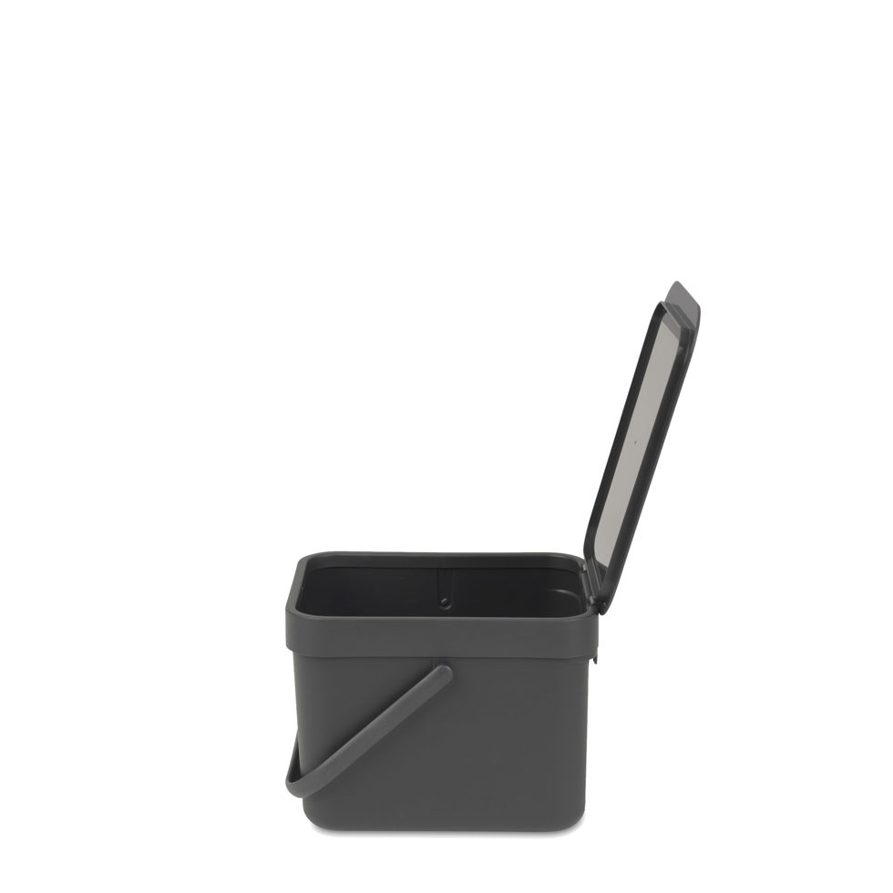 Waste bin Sort & Go grey 6lt 