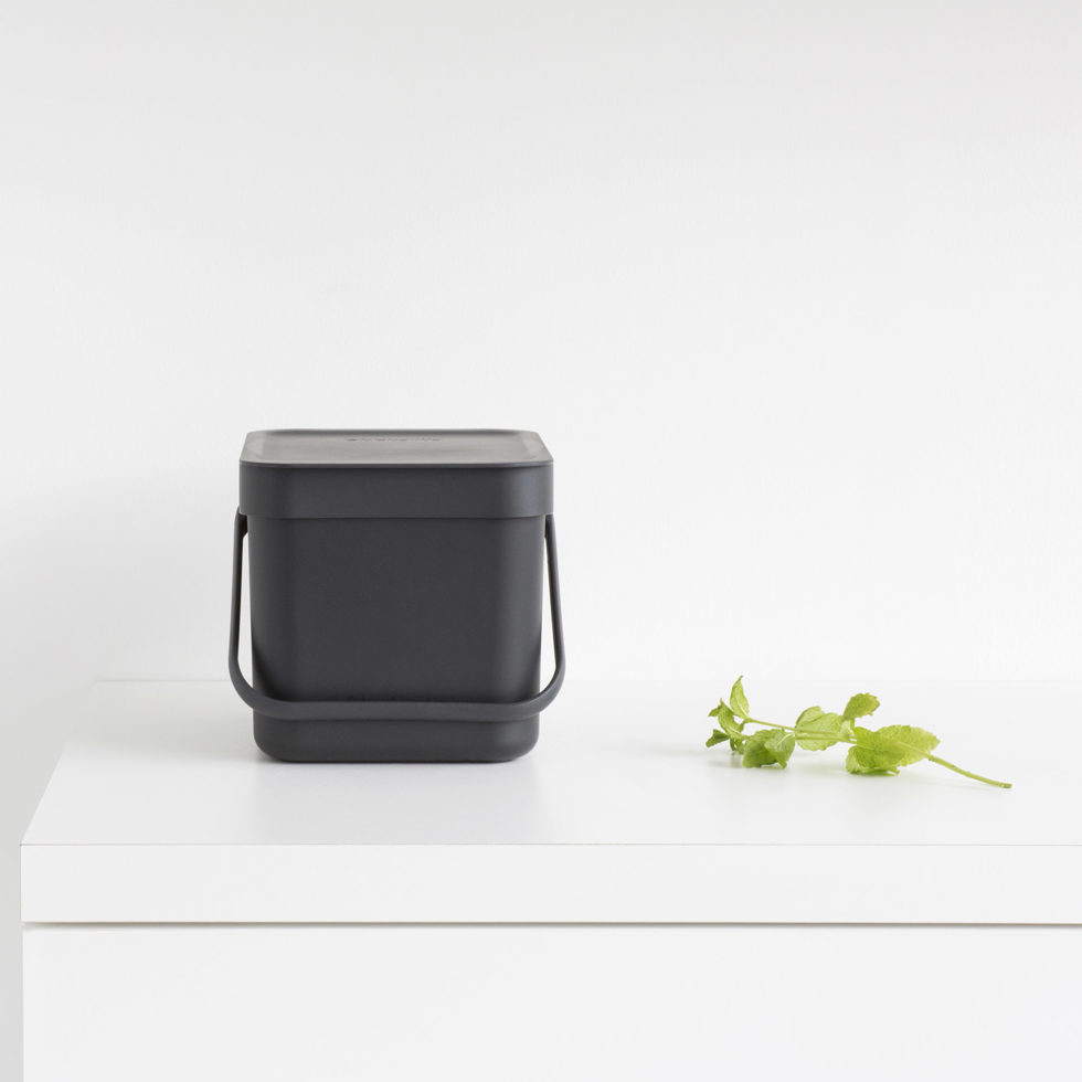 Waste bin Sort & Go grey 6lt 