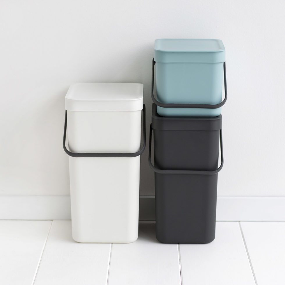 Waste bin Sort & Go grey 6lt 