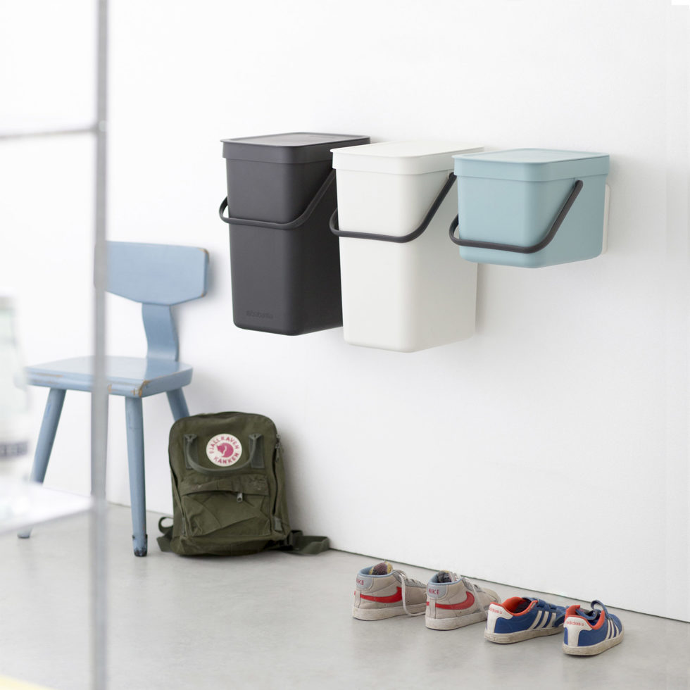 Waste bin Sort & Go grey 6lt 