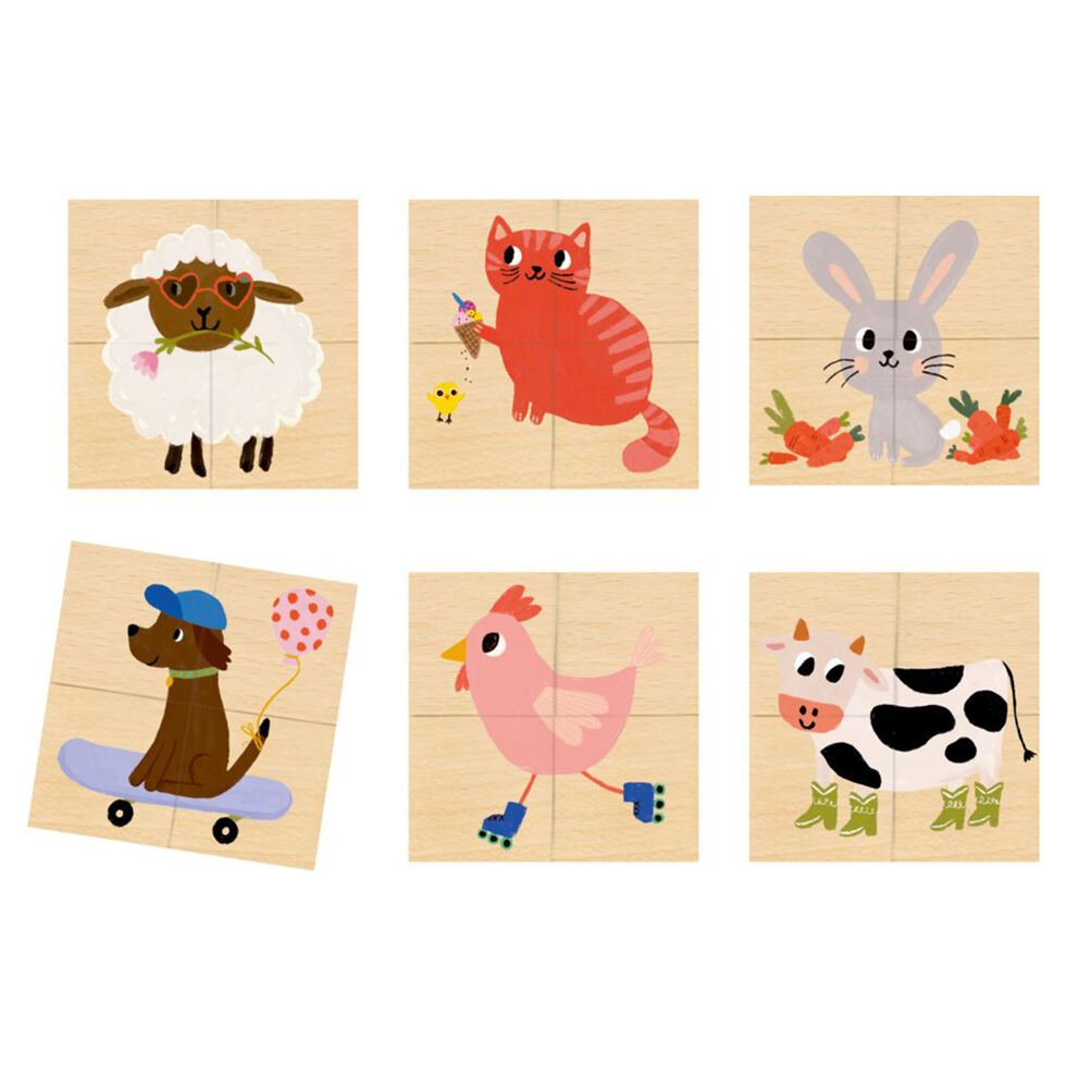Puzzle animals cube 