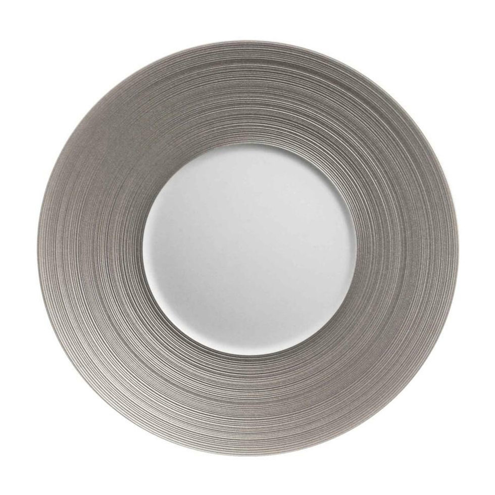 HÉMISPHÈRE PLATINE
Assiette plate 32 cm 