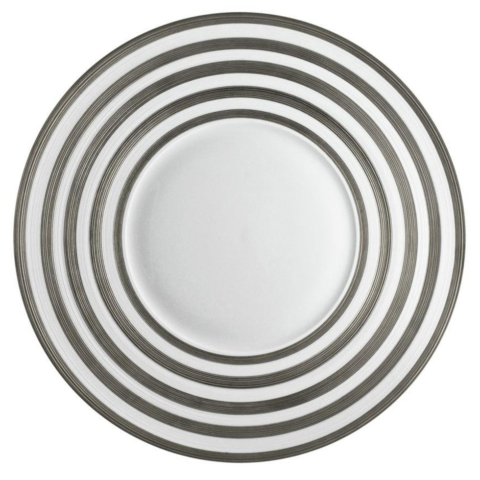 HÉMISPHÈRE PLATINE RAYÉ
Assiette ronde 32 cm HÉMISPHÈRE PLATINE RAYÉ
Assiette ronde 32 cm