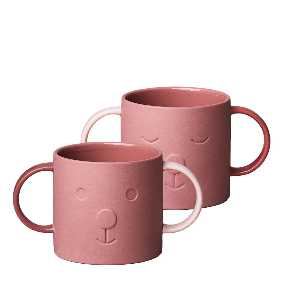 Mug Bär 
dunkel rosa 